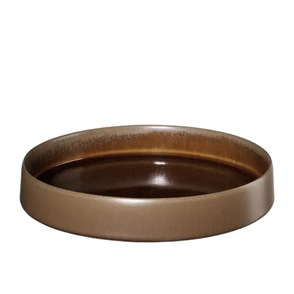 Pastateller Steingut braun ASA FormArt gobi D 21 cm