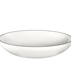 Pastateller tief ASA Porzellan à table ligne noire D 22 cm