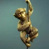 Pendelleuchte Affe gold Chip Werner Voß