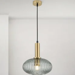 Pendelleuchte CALISTA rauch 1-flammig