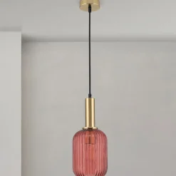 Pendelleuchte CALISTA rot 1-flammig