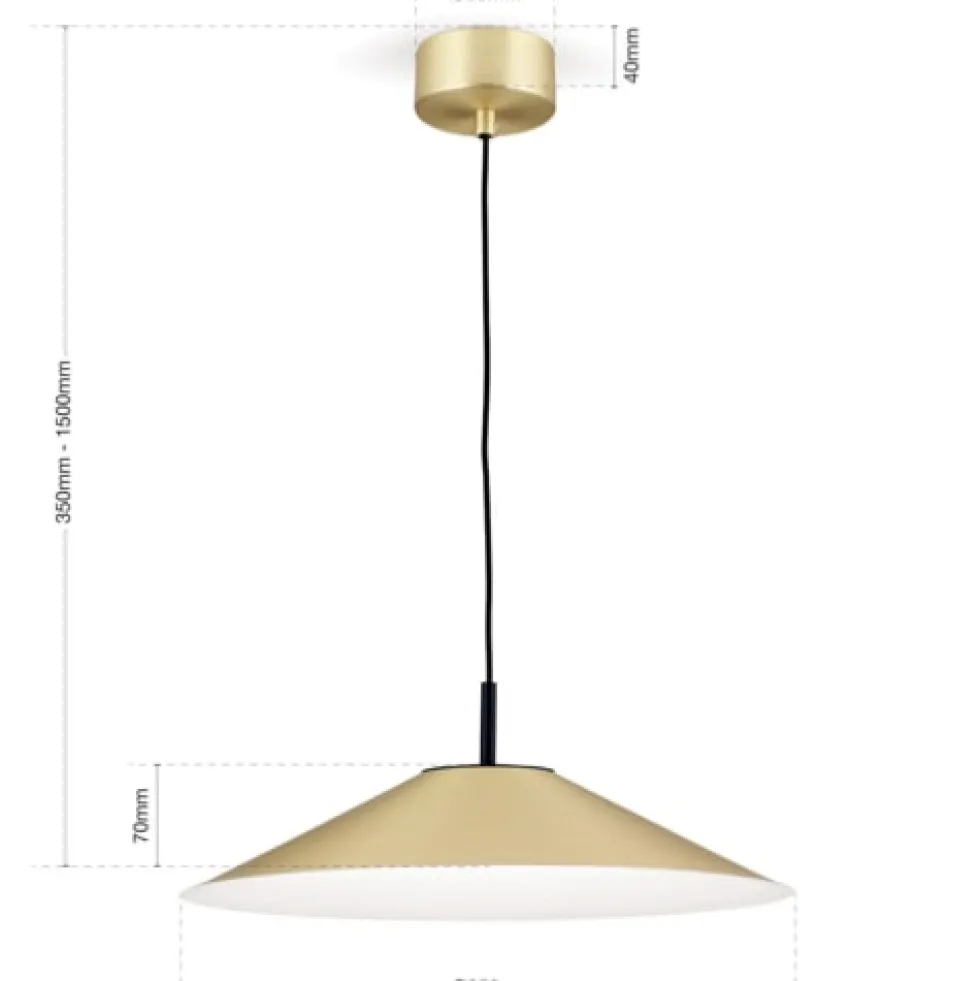 Pendelleuchte GAETA messing