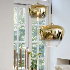 Pendelleuchte Glas gold MAYSON