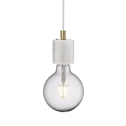 Pendelleuchte Nordlux SIV Marmor weiß H 10 cm