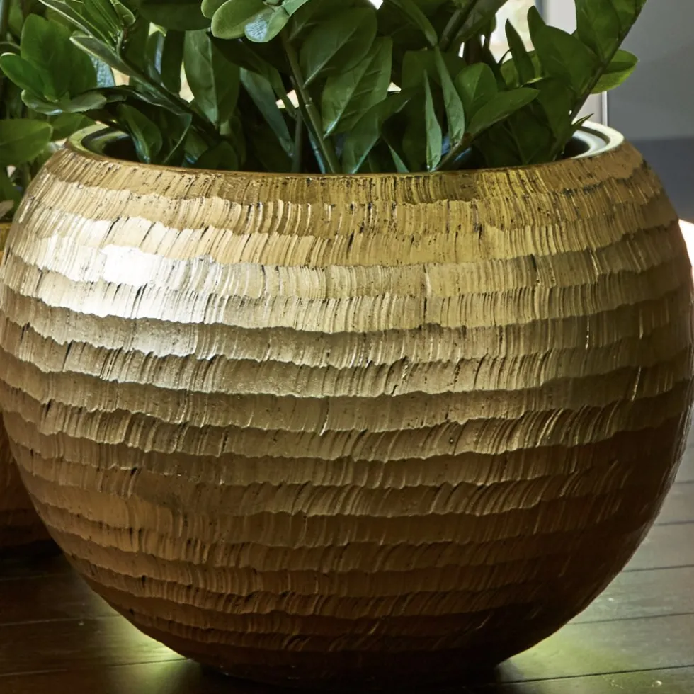 Pflanzkübel gold Leony Durchmesser 60 cm
