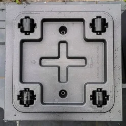 Pflanzkübel quadratisch 40×40 cm Matheria anthrazit