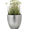 Pflanzkübel silber rund Lea 50 cm