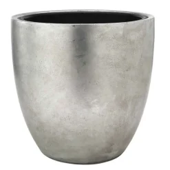 Pflanzkübel silber rund Lea 50 cm