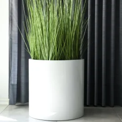 Pflanzkübel weiß Zylinder Rosane H 43 cm