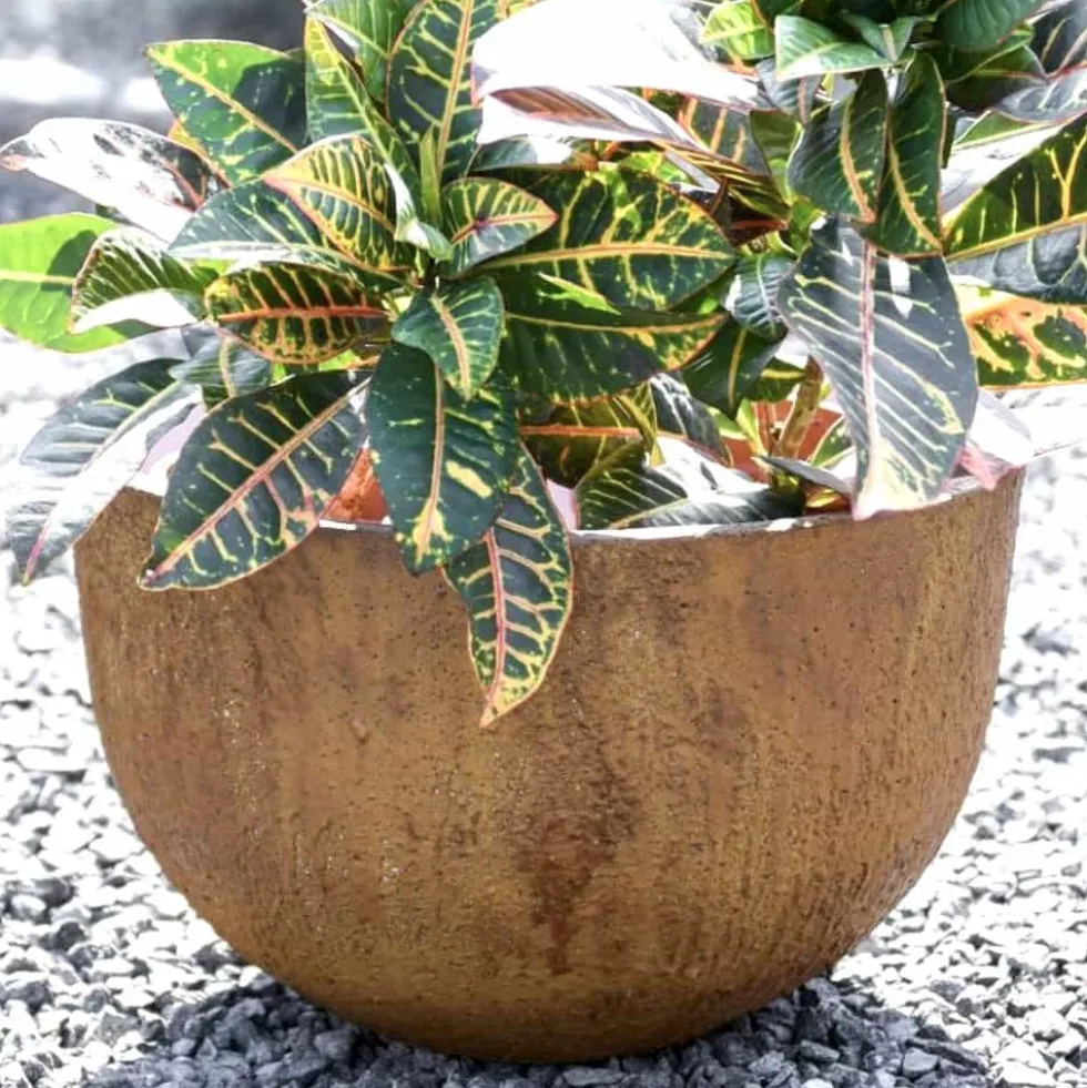 Pflanzschale Corinne rostbraun Durchmesser 42 cm