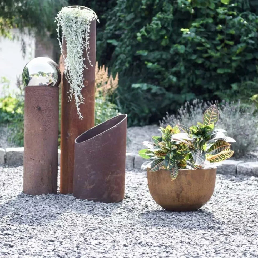Pflanzschale Corinne rostbraun Durchmesser 42 cm