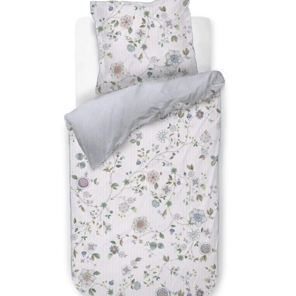 Pip Studio Bettwäsche 135×200 cm Flores Bailando weiß
