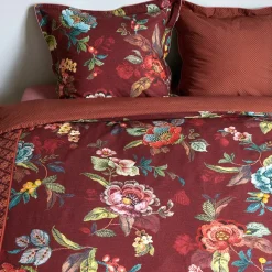 Pip Studio Bettwäsche 200×200 cm Poppy Stitch rot