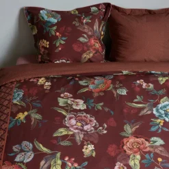 Pip Studio Bettwäsche 200×200 cm Poppy Stitch rot