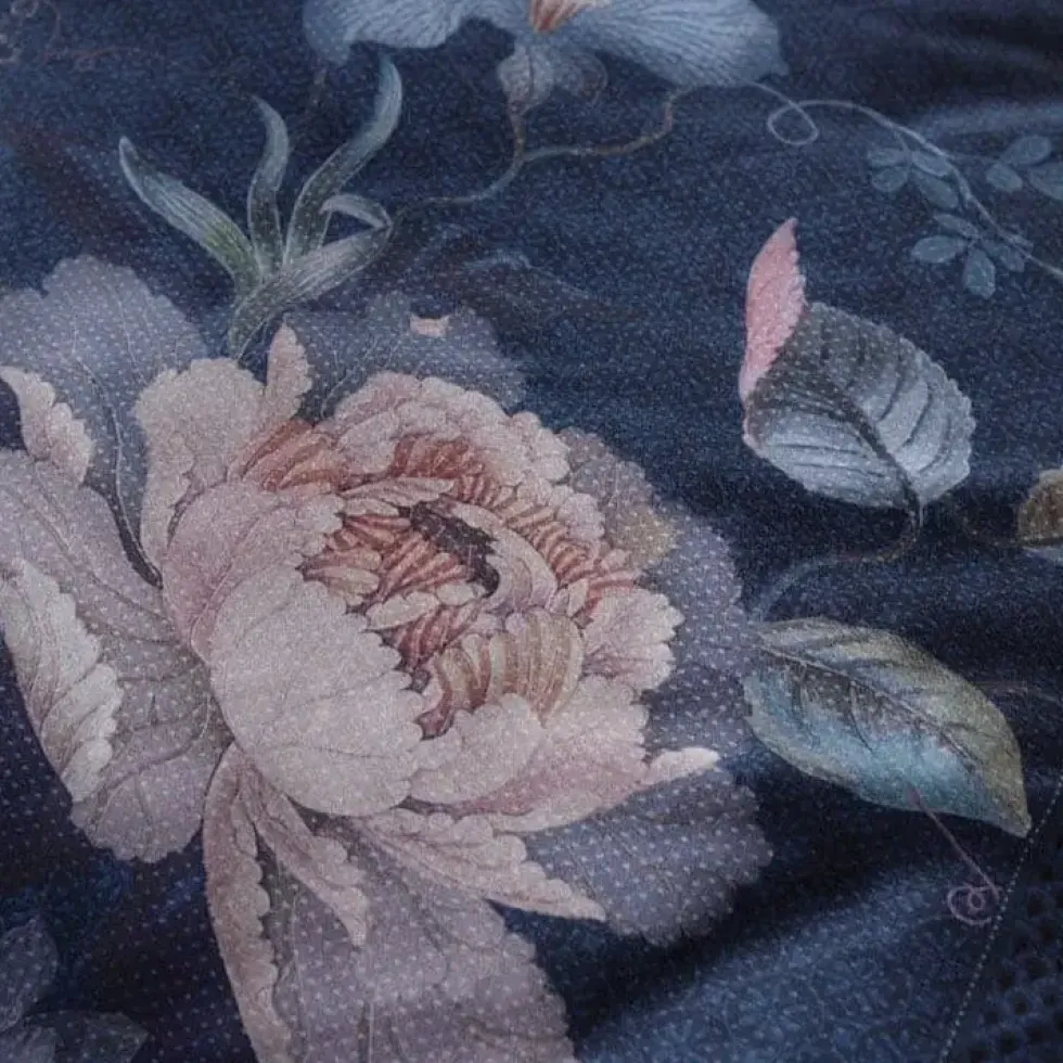 Pip Studio Kissenbezug 80×40 cm TOKYO BOUQUET blau