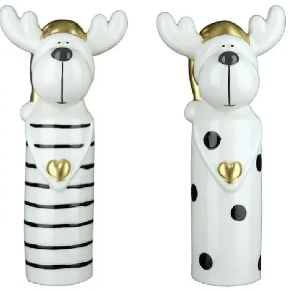 Porzellan Elch mit Herz LOVING 2er Set
