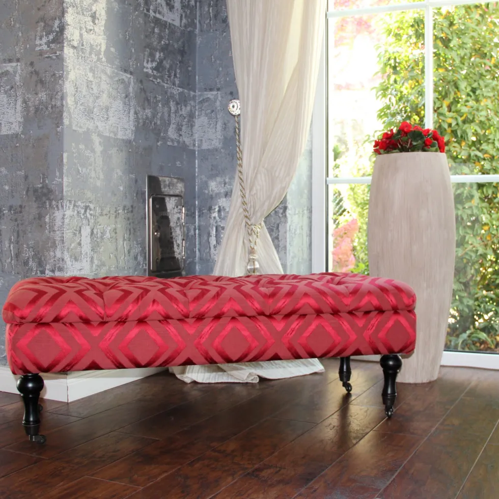 Récamière Hocker EDEN MATICO cranberry