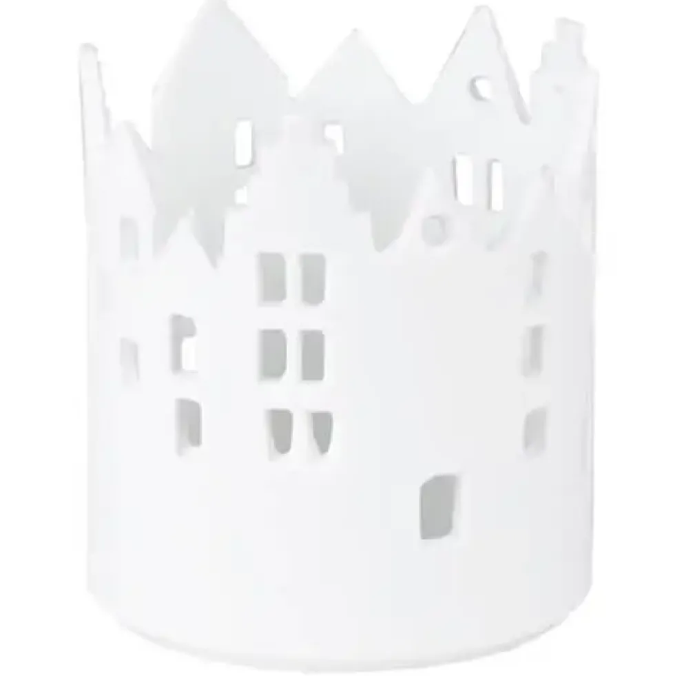 Räder Lichthaus Deko Porzellan weiß Stadtlicht Marktplatz H 11 cm