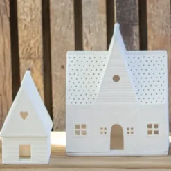 Räder Lichthaus Liebe Porzellan weiß Herz H 13 cm