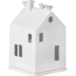 Räder Lichthaus mit Vögel Porzellan weiß VOGELHAUS H 13 cm