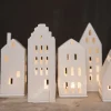 Räder Lichthaus Porzellan TURM ZUHAUSE weiß H 20,5 cm