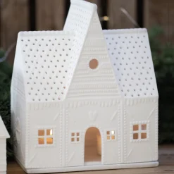 Räder Lichthaus Porzellan weiß Lebkuchenhaus Höhe 20 cm