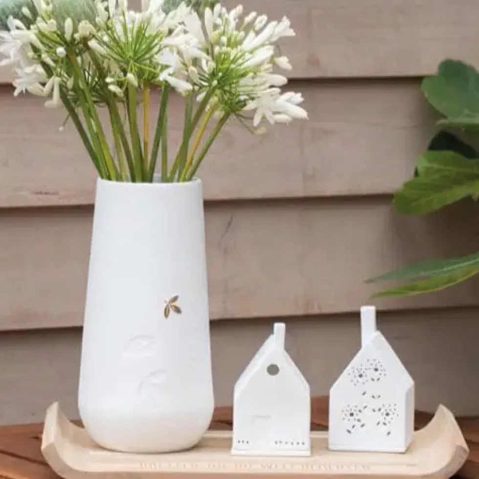 Räder Vase goldenes Blatt Living