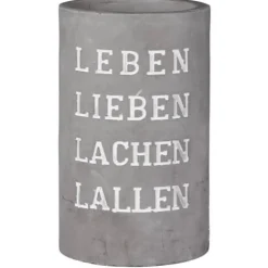 Räder Weinkühler Beton LEBEN LIEBEN H 21 cm
