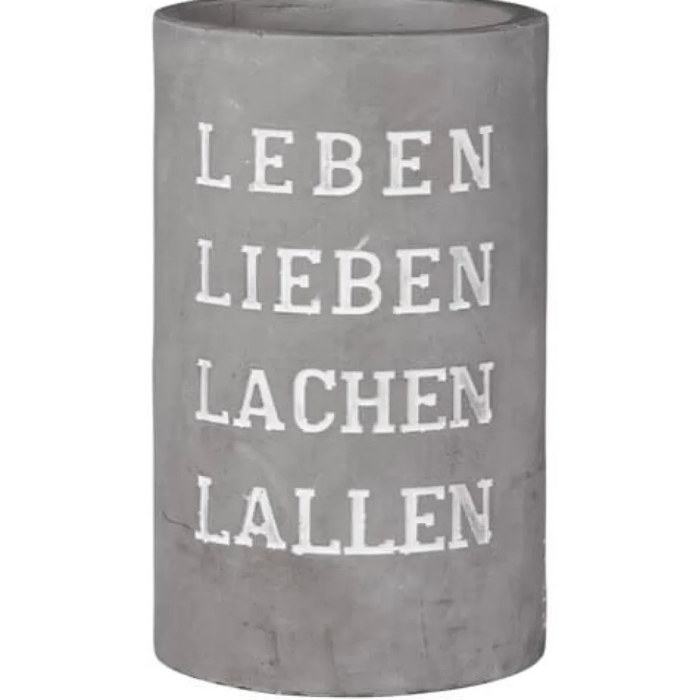 Räder Weinkühler Beton LEBEN LIEBEN H 21 cm
