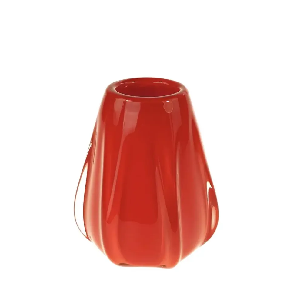 Rote Vase Stella Glas Werner Voß
