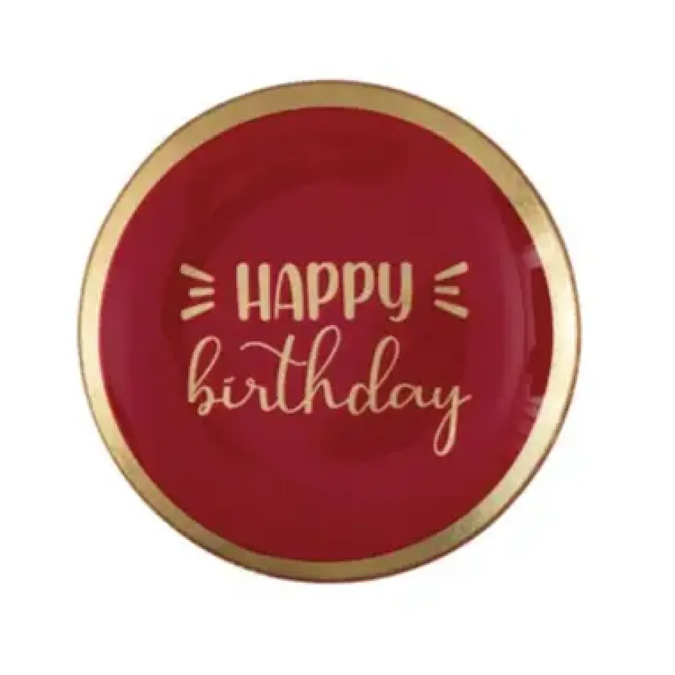 Schmuckablage Ringschale Glas Happy Birthday GiftCompany