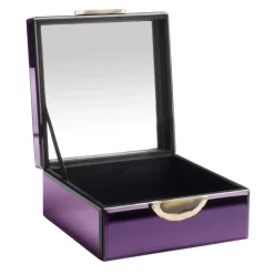 Schmuckkästchen Spiegelbox Miroir GiftCompany beige mit Achat Breite 30 cm