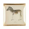 Schmuckschale Schmuckablage aus Glas Zebra GiftCompany 10×10 cm