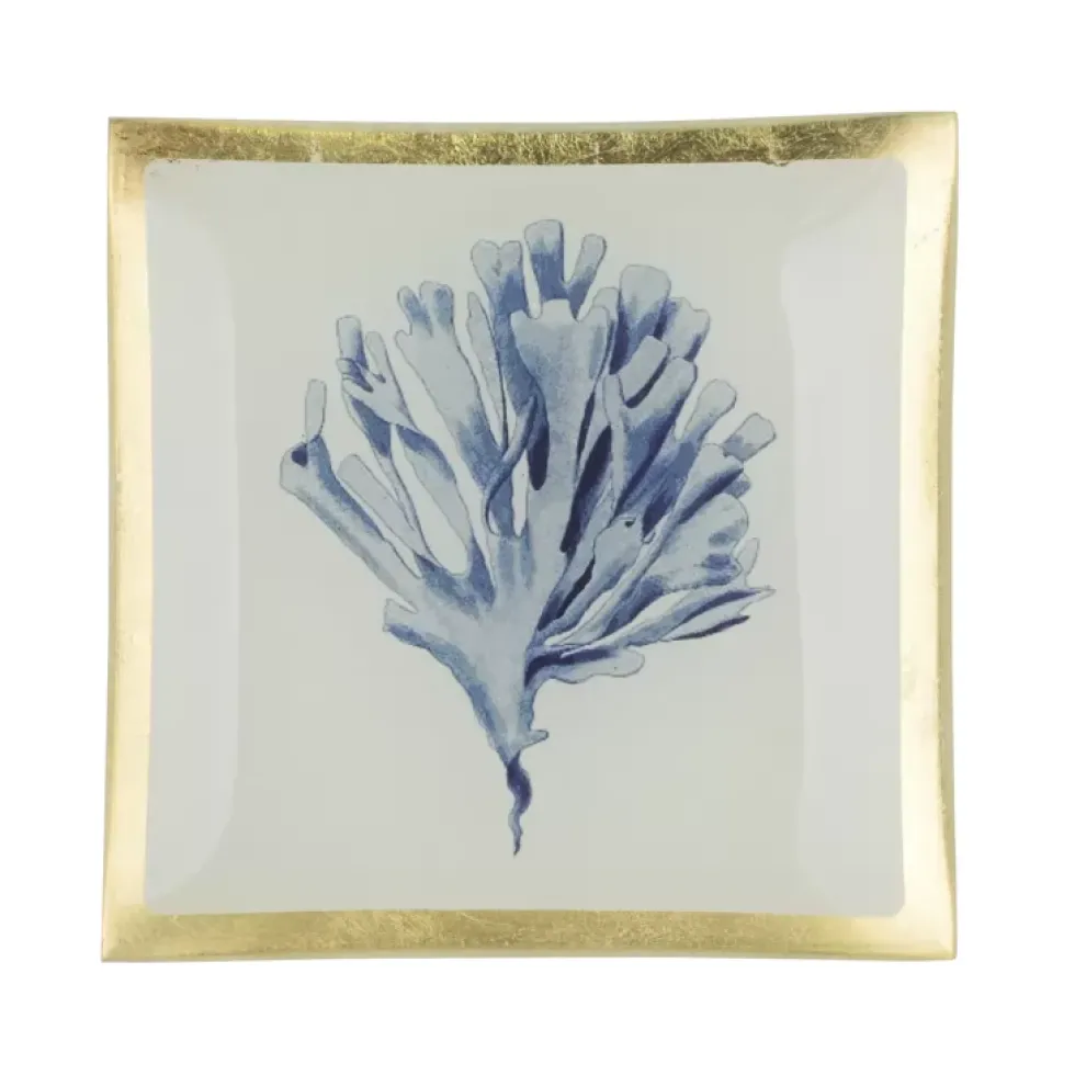 Schmuckschale Schmuckteller aus Glas Koralle GiftCompany 10×10 cm
