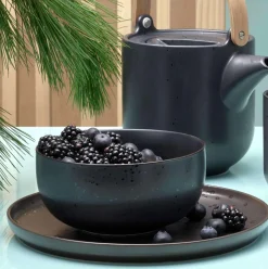 Schüssel aus Porzellan schwarz ASA coppa kuro D 13 cm