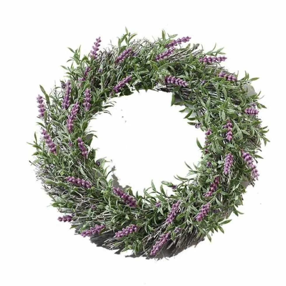 Seidenblumenkranz Lavendel Deko Kranz lila D 30 cm
