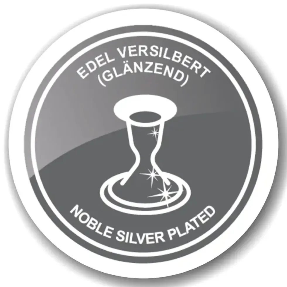 Sektglas Sektkelch Dodo versilbert Edzard