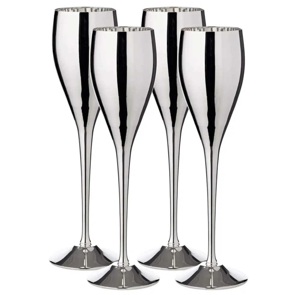 Sektglas Sektkelch Dodo versilbert Edzard