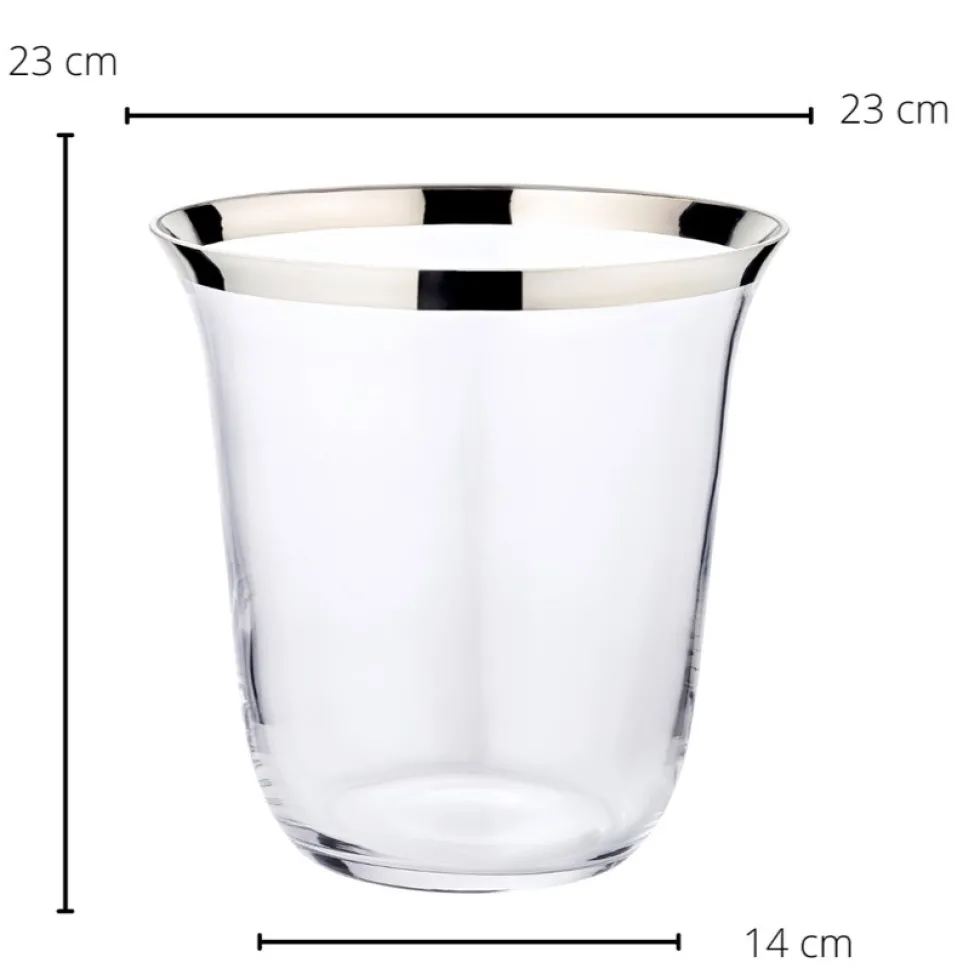 Sektkühler Glas TOBY Edzard Höhe 23 cm