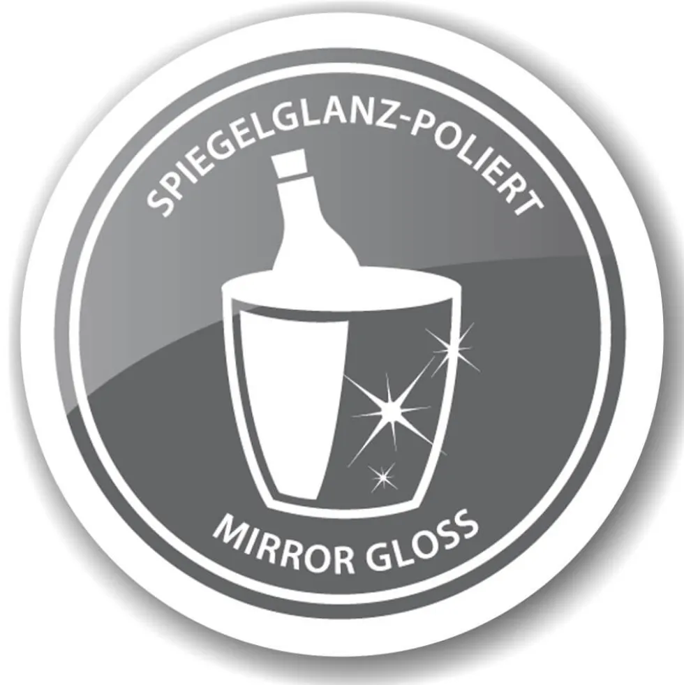 Sektkühler silber GILBERT Edzard Edelstahl Höhe 17 cm