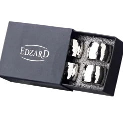 Serviettenringe silber 4er Set Flux Edzard Durchmesser 4 cm