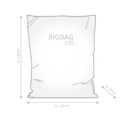 SITZSACK BigBag PLANTA 170x130x20 cm grün