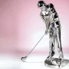 Skulptur Golfer silber Paul Höhe 23 cm
