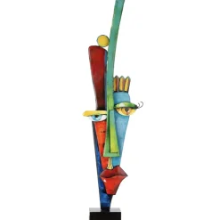 Skulptur Metall ALTA FRONTE bunt Höhe 101 cm