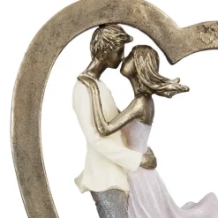 Skulptur Paar im Herz Casablanca Höhe 27 cm
