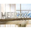 Skulptur Schriftzug Meerzeit auf Fuß Breite 48 cm