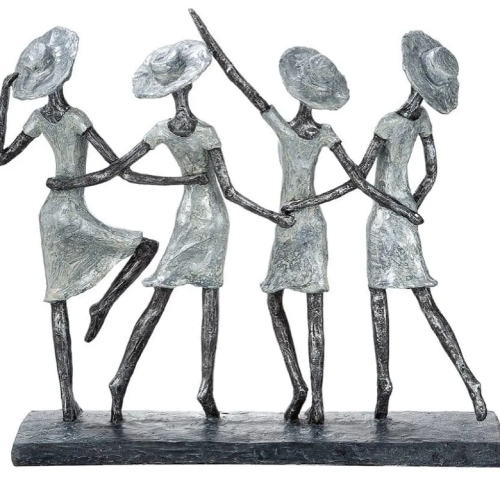 Skulptur Vier Ladys Casablanca Höhe 34 cm