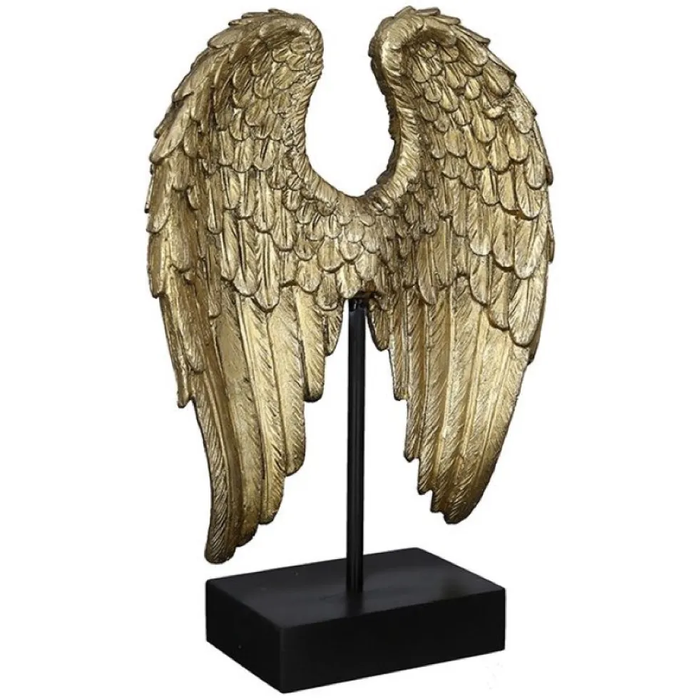 Skulptur Wing gold Höhe 30 cm