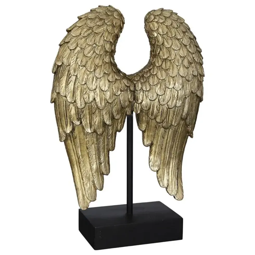 Skulptur Wing gold Höhe 30 cm