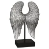 Skulptur Wing silber Höhe 30 cm